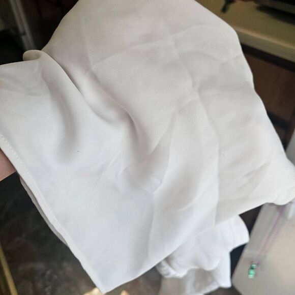 Aritzia Wilfred Ivory Long Sleeve Blouse Size Medium - Picture 6 of 7